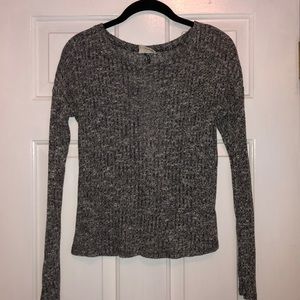 LA Hearts Small Open Back Grey Sweater